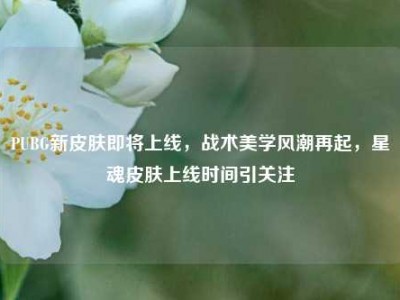 PUBG新皮肤即将上线，战术美学风潮再起，星魂皮肤上线时间引关注