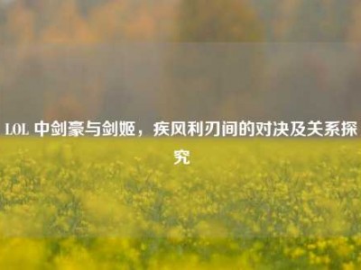 LOL 中剑豪与剑姬，疾风利刃间的对决及关系探究