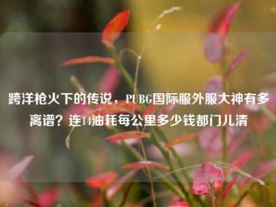 跨洋枪火下的传说，PUBG国际服外服大神有多离谱？连14油耗每公里多少钱都门儿清