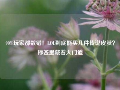 90%玩家都数错！LOL到底能买几件传说皮肤？标签里藏着大门道