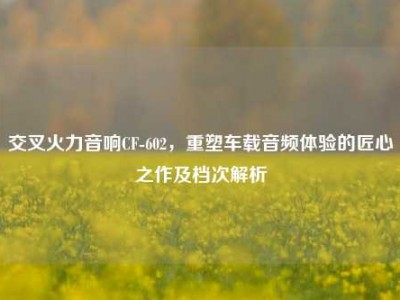 交叉火力音响CF-602，重塑车载音频体验的匠心之作及档次解析