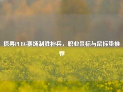 探寻PUBG赛场制胜神兵，职业鼠标与鼠标垫推荐