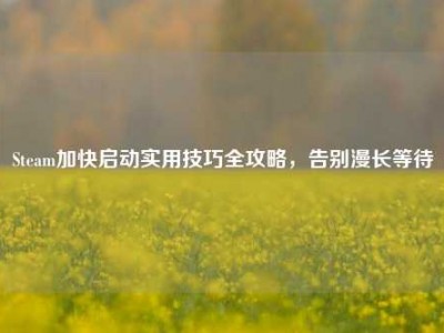 Steam加快启动实用技巧全攻略，告别漫长等待