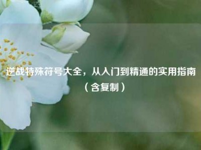 逆战特殊符号大全，从入门到精通的实用指南（含复制）