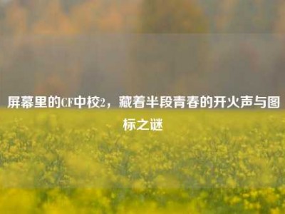 屏幕里的CF中校2，藏着半段青春的开火声与图标之谜