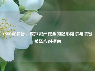 CSGO盗装备，虚拟资产安全的隐形陷阱与装备被盗应对指南