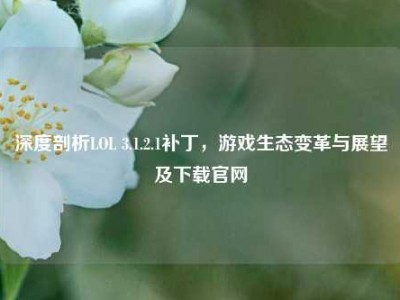 深度剖析LOL 3.1.2.1补丁，游戏生态变革与展望及下载官网