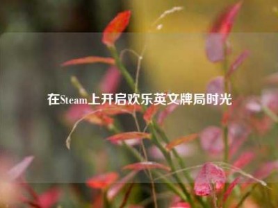 在Steam上开启欢乐英文牌局时光
