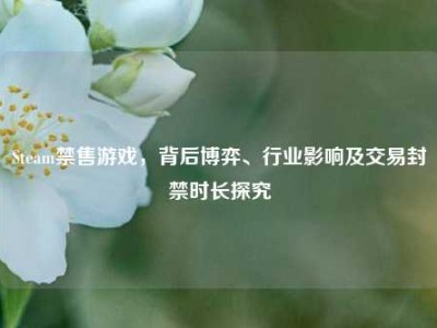 Steam禁售游戏，背后博弈、行业影响及交易封禁时长探究