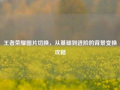 王者荣耀图片切换，从基础到进阶的背景变换攻略