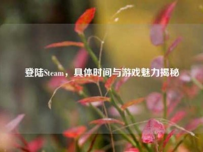 登陆Steam，具体时间与游戏魅力揭秘