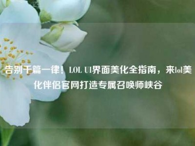 告别千篇一律！LOL UI界面美化全指南，来lol美化伴侣官网打造专属召唤师峡谷