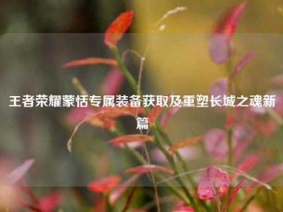 王者荣耀蒙恬专属装备获取及重塑长城之魂新篇