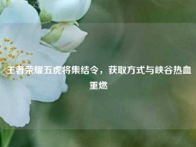 王者荣耀五虎将集结令，获取方式与峡谷热血重燃