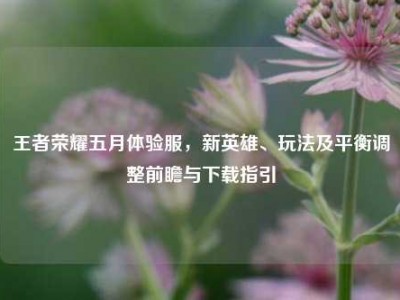 王者荣耀五月体验服，新英雄、玩法及平衡调整前瞻与下载指引