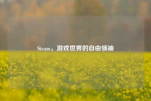 Steam，游戏世界的自由领袖