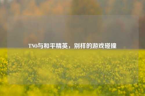 TNO与和平精英，别样的游戏碰撞