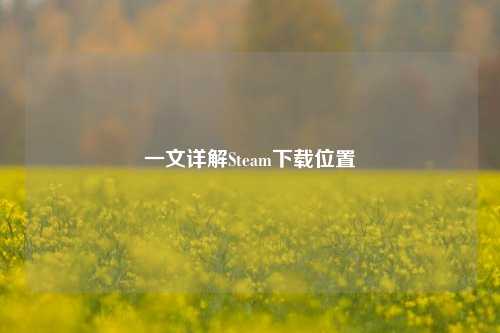 一文详解Steam下载位置