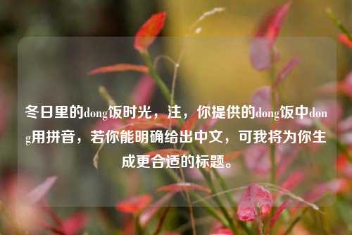 冬日里的dong饭时光，注，你提供的dong饭中dong用拼音，若你能明确给出中文，可我将为你生成更合适的标题。