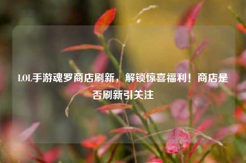 LOL手游魂罗商店刷新，解锁惊喜福利！商店是否刷新引关注