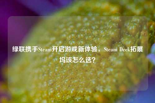 绿联携手Steam开启游戏新体验，Steam Deck拓展坞该怎么选？