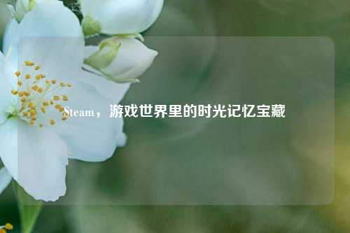 Steam，游戏世界里的时光记忆宝藏