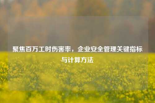 聚焦百万工时伤害率，企业安全管理关键指标与计算方法