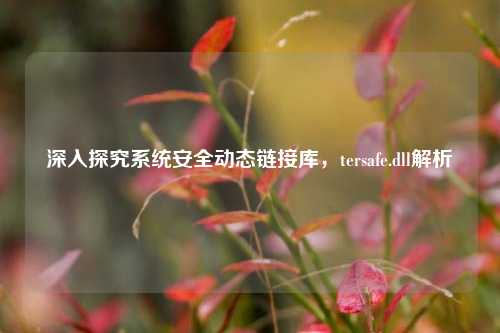 深入探究系统安全动态链接库，tersafe.dll解析