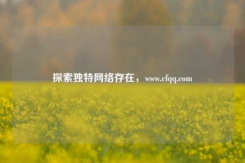 探索独特网络存在，www.cfqq.com