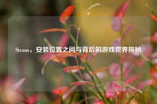 Steam，安装位置之问与背后的游戏世界探秘