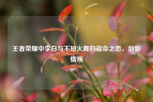 王者荣耀中李白与不知火舞的宿命之恋，剑影情殇