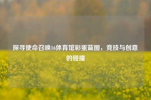 探寻使命召唤16体育馆彩蛋蓝图，竞技与创意的碰撞