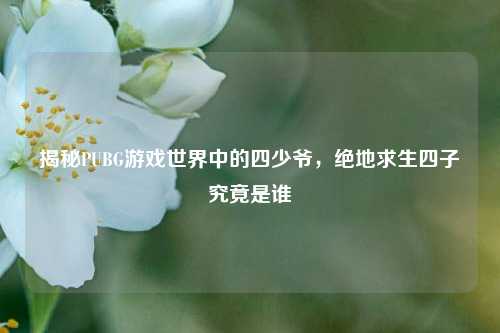 揭秘PUBG游戏世界中的四少爷，绝地求生四子究竟是谁