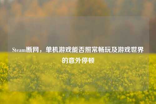 Steam断网，单机游戏能否照常畅玩及游戏世界的意外停顿