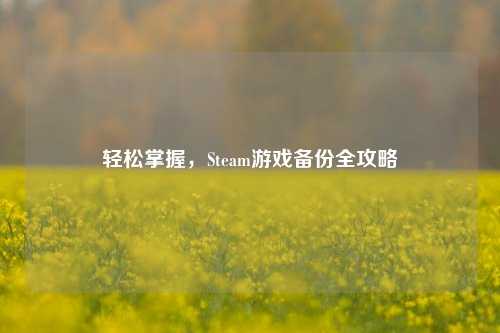 轻松掌握，Steam游戏备份全攻略