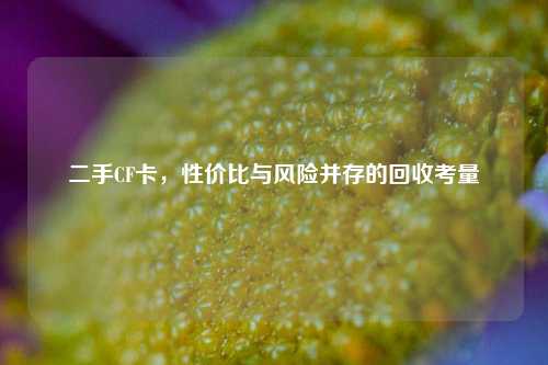 二手CF卡，性价比与风险并存的回收考量