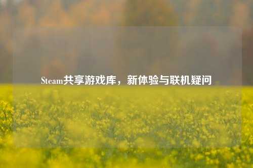 Steam共享游戏库，新体验与联机疑问