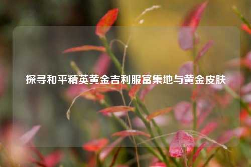 探寻和平精英黄金吉利服富集地与黄金皮肤