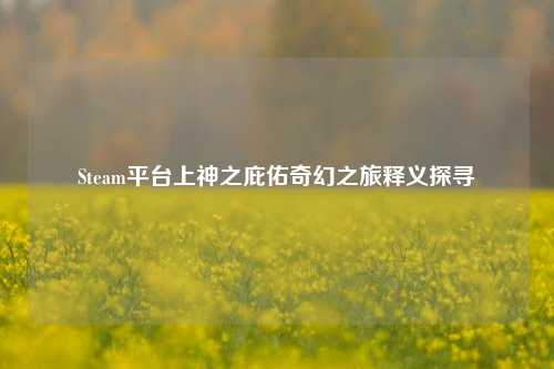 Steam平台上神之庇佑奇幻之旅释义探寻
