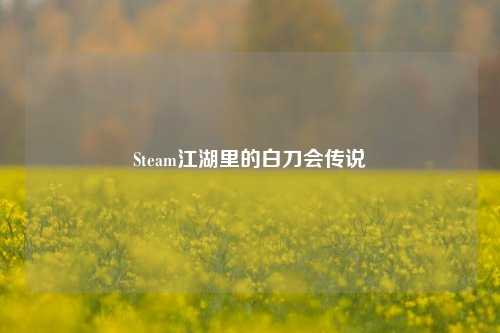 Steam江湖里的白刀会传说