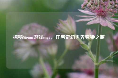 探秘Steam游戏nsyx，开启奇幻世界独特之旅