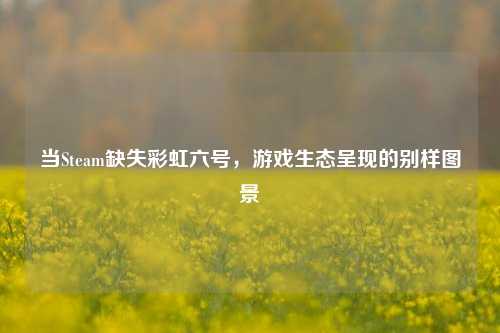 当Steam缺失彩虹六号，游戏生态呈现的别样图景