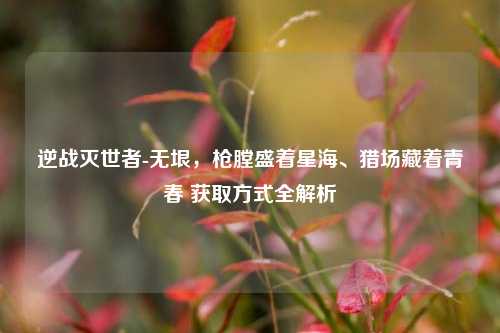 逆战灭世者-无垠,枪膛盛着星海、猎场藏着青春 获取方式全解析