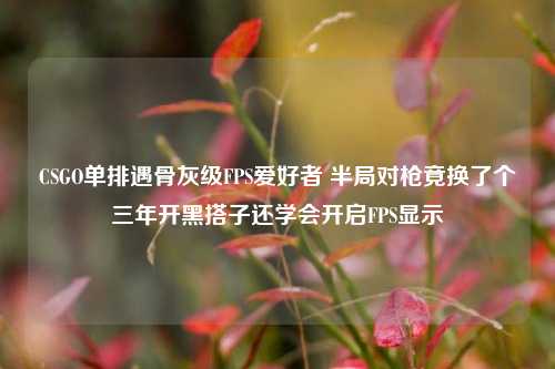 CSGO单排遇骨灰级FPS爱好者 半局对枪竟换了个三年开黑搭子还学会开启FPS显示