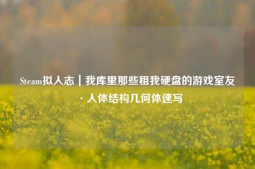 Steam拟人志｜我库里那些租我硬盘的游戏室友·人体结构几何体速写