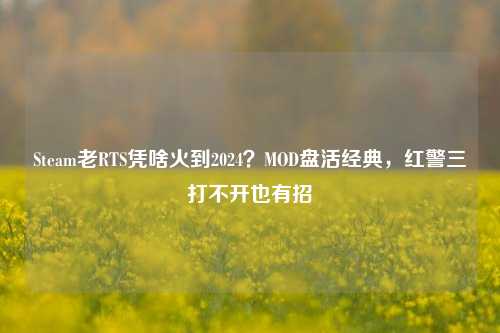 Steam老RTS凭啥火到2024？MOD盘活经典，红警三打不开也有招