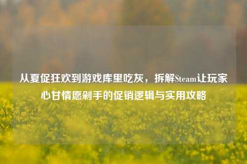 从夏促狂欢到游戏库里吃灰,拆解Steam让玩家心甘情愿剁手的促销逻辑与实用攻略