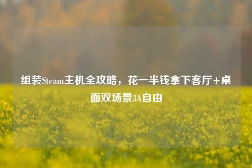 组装Steam主机全攻略，花一半钱拿下客厅+桌面双场景3A自由