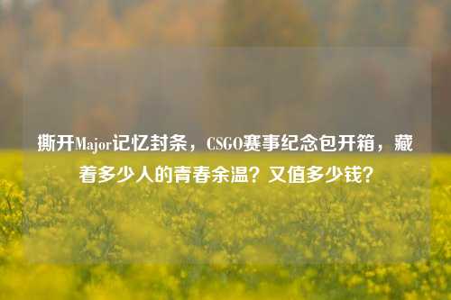 撕开Major记忆封条，CSGO赛事纪念包开箱，藏着多少人的青春余温？又值多少钱？