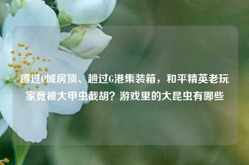 蹲过P城房顶、趟过G港集装箱，和平精英老玩家竟被大甲虫截胡？游戏里的大昆虫有哪些